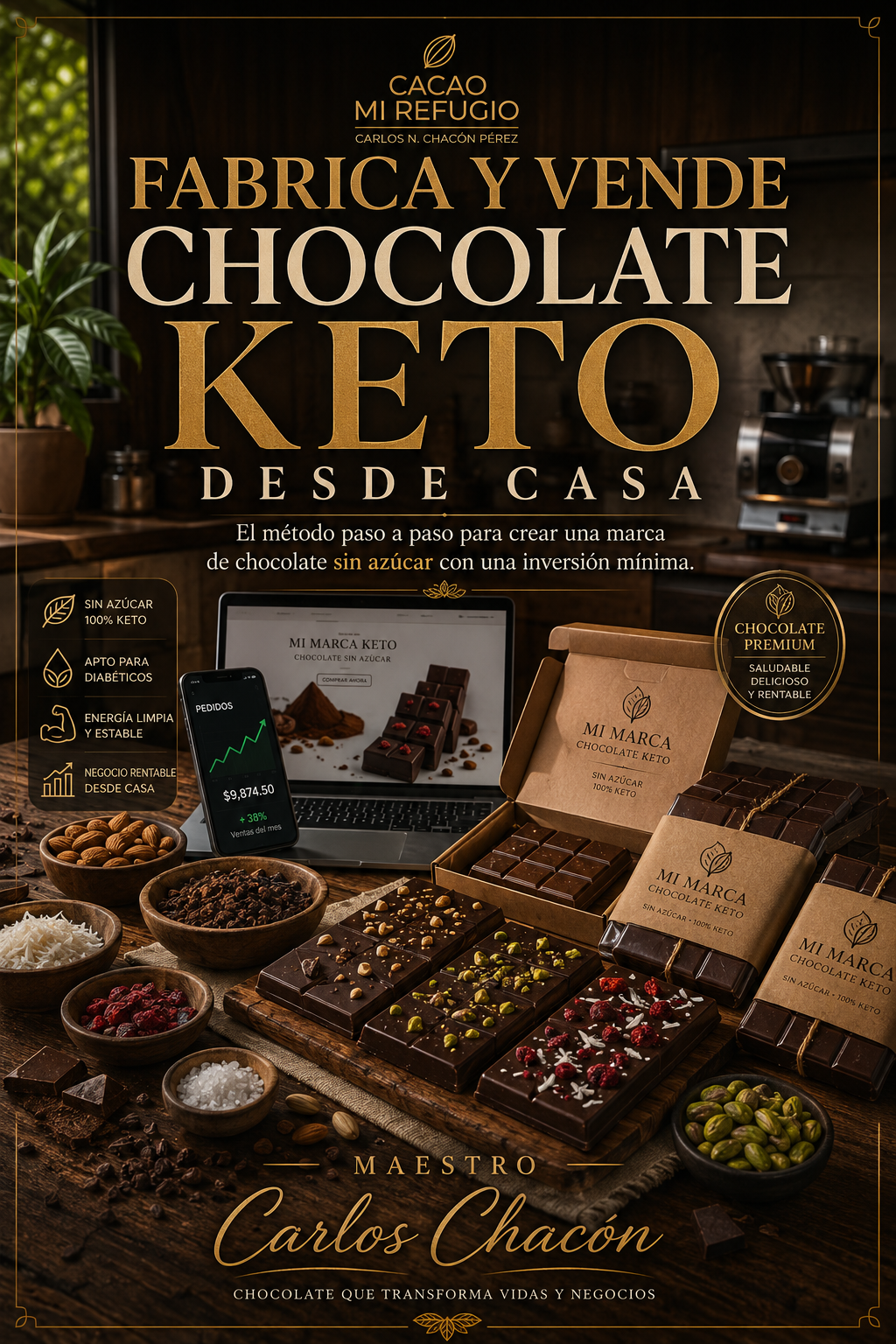 Portada Fabrica y Vende Chocolate Keto sin Azúcar desde Casa